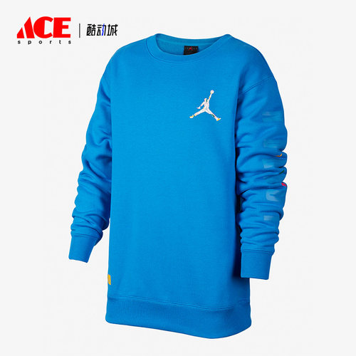 Nike/耐克正品Air Jordan大童运动宽松圆领卫衣FD9364-435