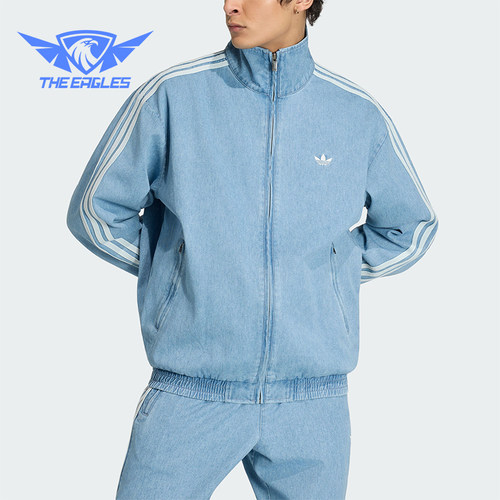 Adidas/阿迪达斯正品DENIM FIREBIRD TRACK男士经典外套KX1196