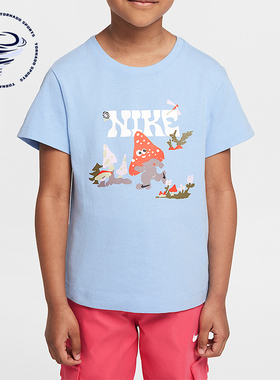 Nike/耐克正品Ringlet小童圆领日常运动休闲图案短袖IM4496-422