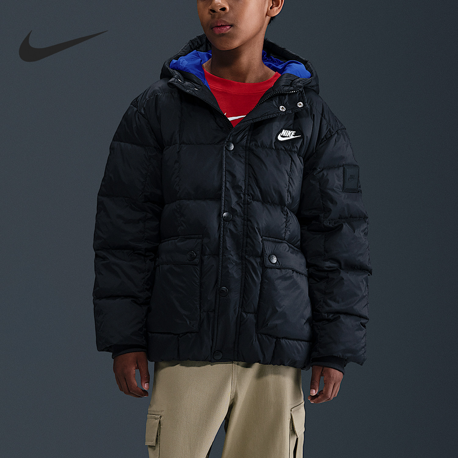 Nike/耐克正品Premium大童经典柔软保暖休闲羽绒服IQ6136-010,童装/婴儿装/亲子装,羽绒服,淘宝优惠券,粉丝福利购,淘宝优惠卷