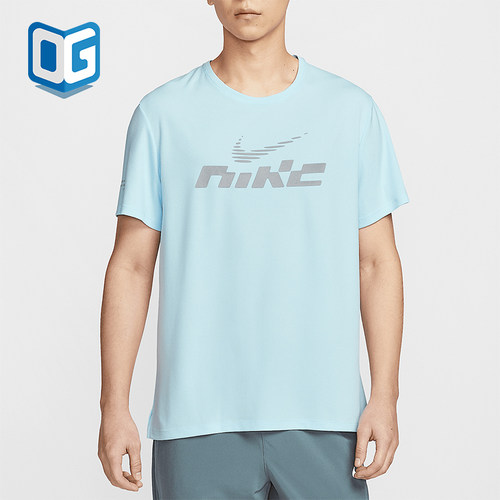 Nike/耐克正品2025男士圆领简约经典跑步健身短袖T恤IB4128-474