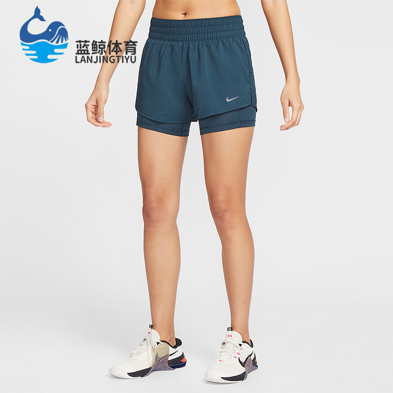 Nike/耐克正品2025女士耐穿中腰二合一透气运动短裤DX6013-478