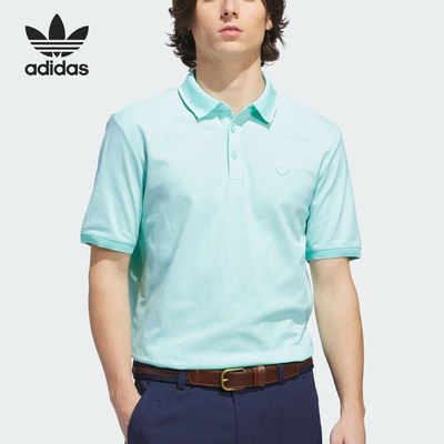 Adidas/阿迪达斯正品三叶草男士简约干爽短袖POLO衫KB8615