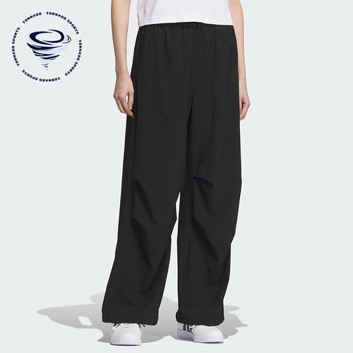 Adidas/阿迪达斯正品2025夏季女士户外梭织宽松休闲运动裤KC0091