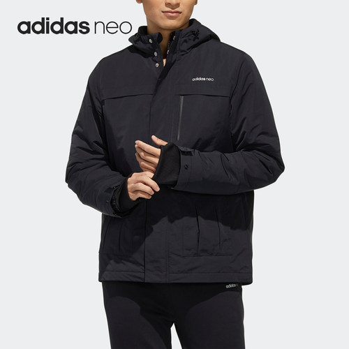 Adidas/阿迪达斯正品男子NEO M FAVES PAD JKT冬季运动棉服FU1031