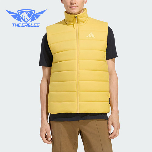 Adidas/阿迪达斯正品男士户外拒水防风保暖夹棉马甲KX8819