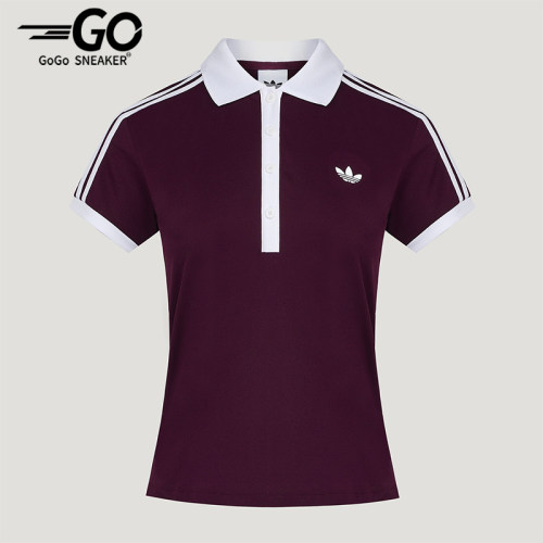 Adidas/阿迪达斯正品三叶草女士运动翻领短袖POLO衫LG4975