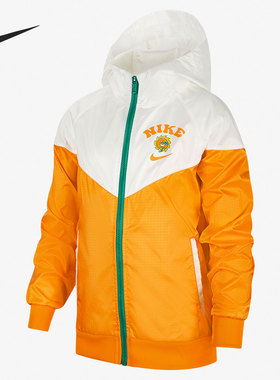 Nike/耐克正品春季新款大童宽松休闲运动夹克外套 DQ9136-834
