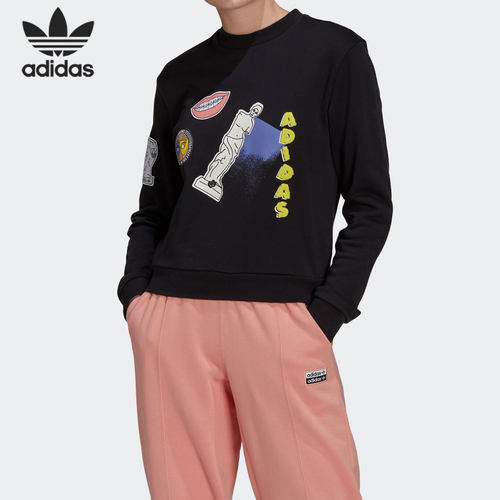 Adidas/阿迪达斯正品三叶草当季新款女子运动休闲套头衫 GN4376