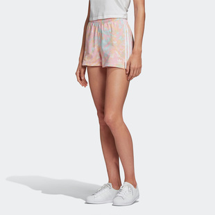 Adidas/阿迪达斯正品夏季新款三叶草女子运动休闲短裤 GL6357