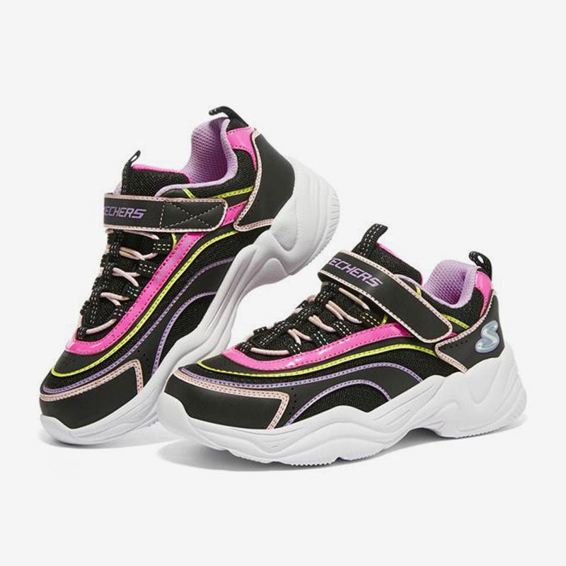 Skechers/斯凯奇正品当季新款女大童魔术贴撞色休闲运动鞋,童鞋/婴儿鞋/亲子鞋,运动鞋,淘宝优惠券,粉丝福利购,淘宝优惠卷