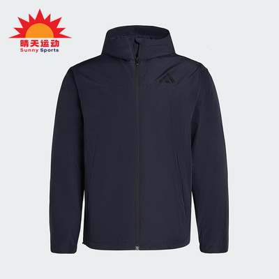 Adidas/阿迪达斯正品V WV JACKET男士连帽拒水运动梭织外套IB7053