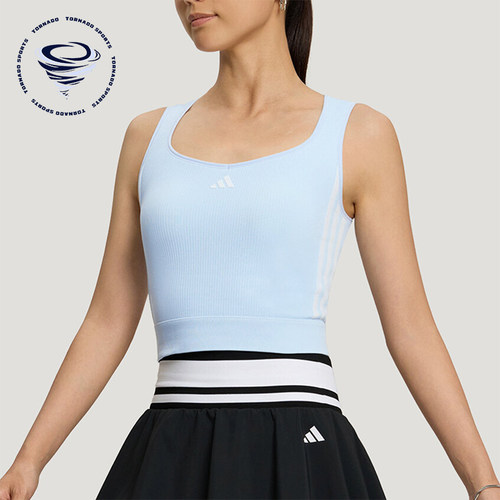 Adidas/阿迪达斯正品女士印花时尚透气运动无袖背心LF0075