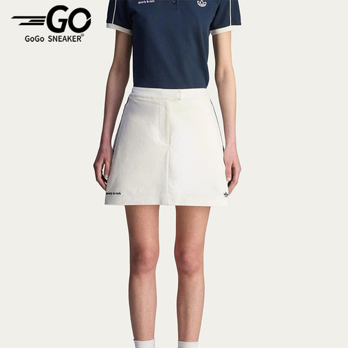 Adidas/阿迪达斯正品三叶草女士网球三条纹经典运动裙裤JL7194