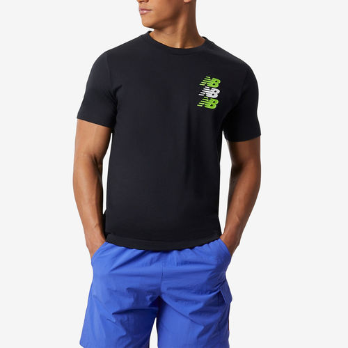 New Balance新百伦正品男圆领针织休闲运动短袖T恤MT21905-BK