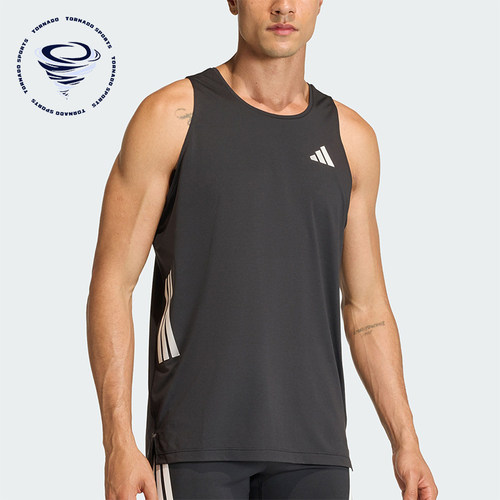 Adidas/阿迪达斯正品夏季男士透气日常跑步运动圆领背心T恤JZ6544