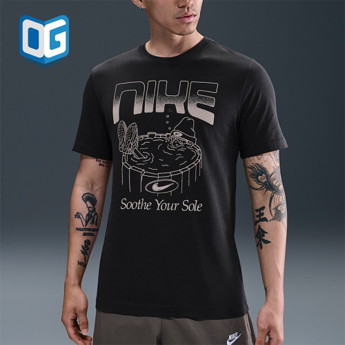 Nike/耐克正品Sportswear男士印花图案圆领休闲短袖HQ9265-045