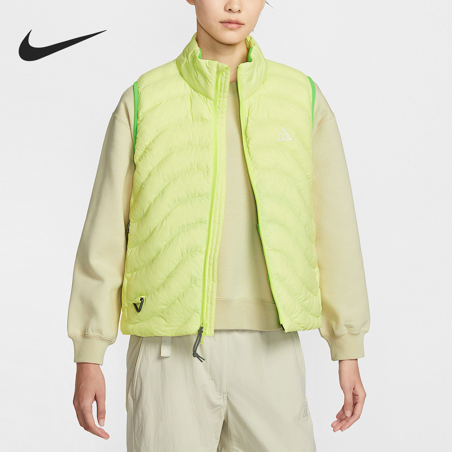 Nike/耐克官方正品2026春季款女士立领运动保暖棉马甲IB0803-736