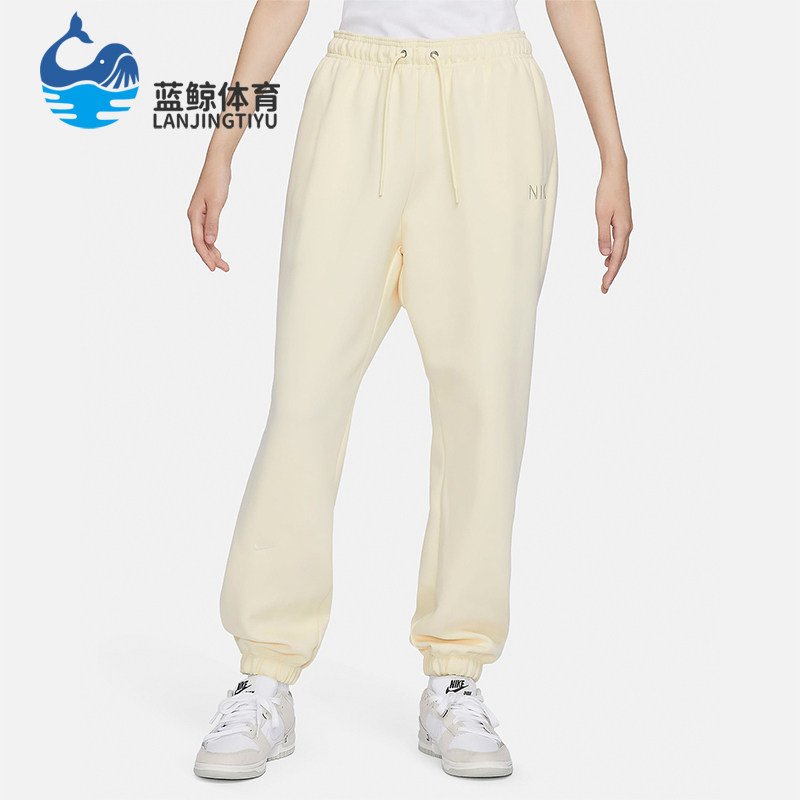 Nike/耐克正品秋冬女士经典针织户外跑步休闲束脚长裤HF0423-113 - 实物图