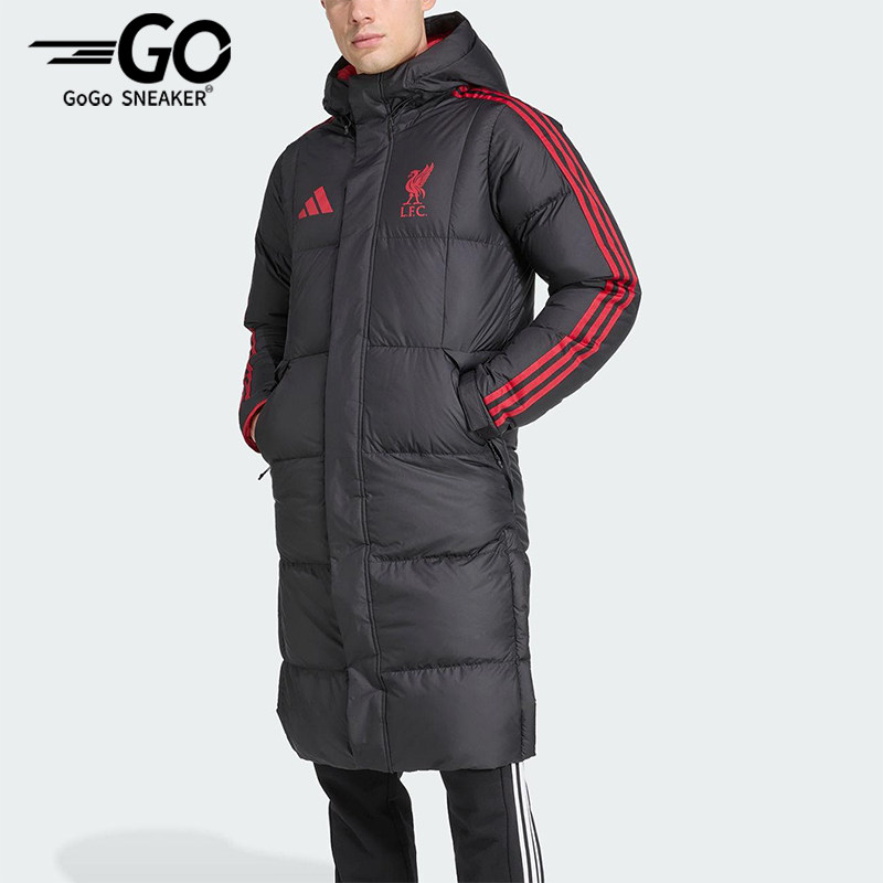 Adidas/阿迪达斯正品冬季男士长款利物浦足球运动羽绒服JW0966