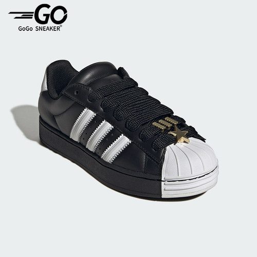 Adidas/阿迪达斯正品三叶草女士低帮系带经典透气复古板鞋JR7444