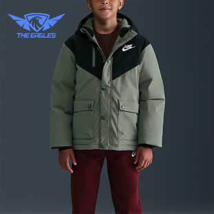 休闲羽绒服IQ9990 Nike 大童运动运动保暖工装 冬季 320 耐克正品