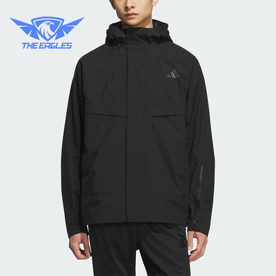 Adidas/阿迪达斯正品2025秋季款男士日常连帽运动耐穿外套KB7624