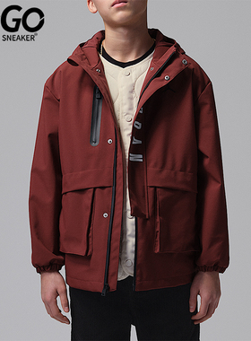 Nike/耐克正品JORDAN小童刺绣三合一防风运动连帽夹克IU5374-619