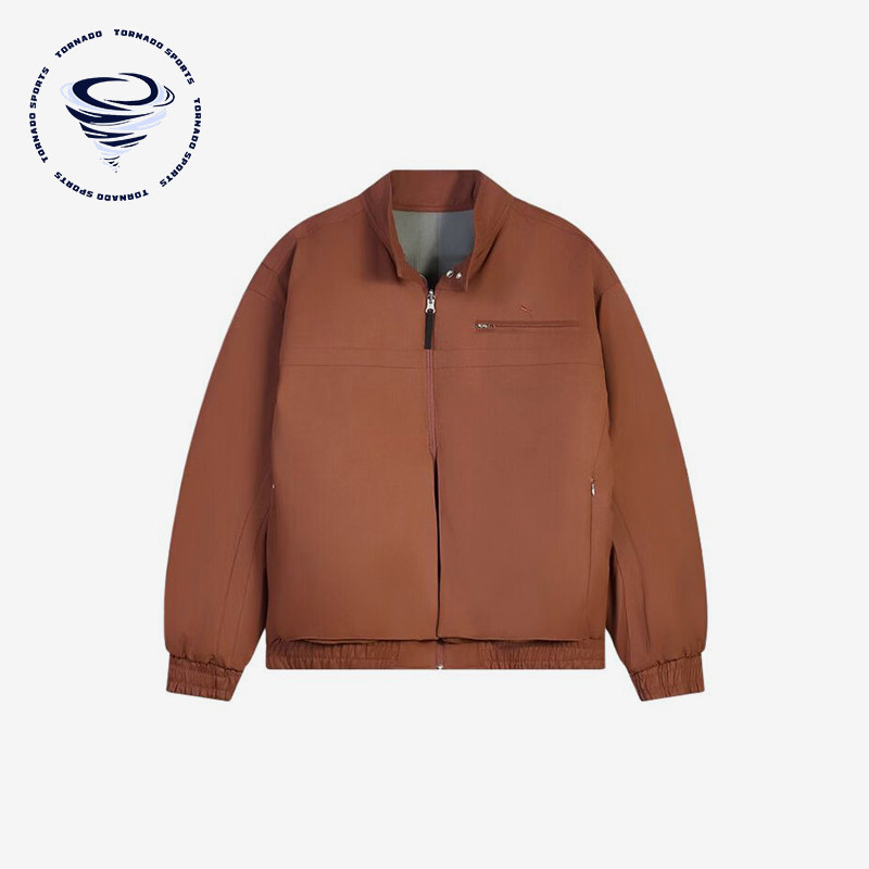 Puma/彪马正品男棕色双面穿立领拉链飞行员经典风格棉服636238-28