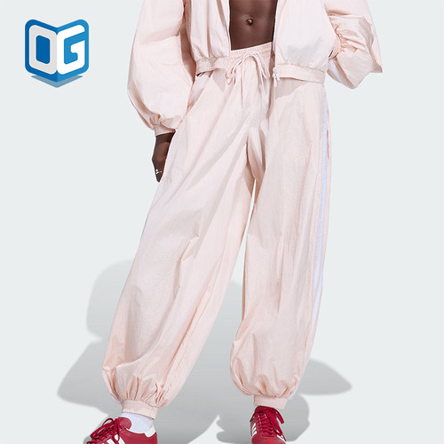 Adidas/阿迪达斯正品三叶草女士梭织经典休闲宽松气球裤KY5053