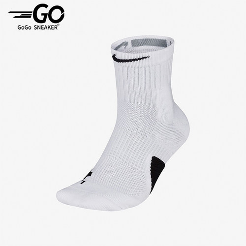 Nike/耐克正品2024秋季男女同款中筒篮球运动袜两双装SX7625-100