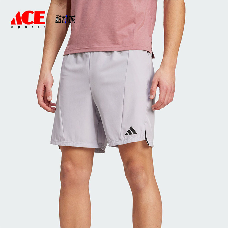 阿迪达斯男士运动透气健身短裤