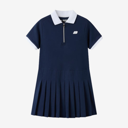 New Balance新百伦正品中小童轻盈透气短袖连衣裙ND7KF2E182-NV