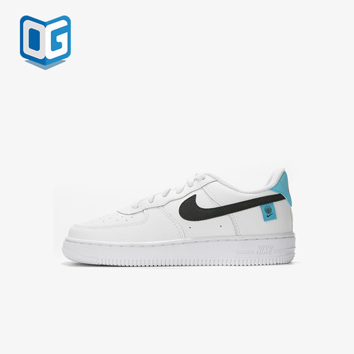 Nike/耐克正品FORCE1WPS新款儿童白蓝色休闲板鞋CN8539-100