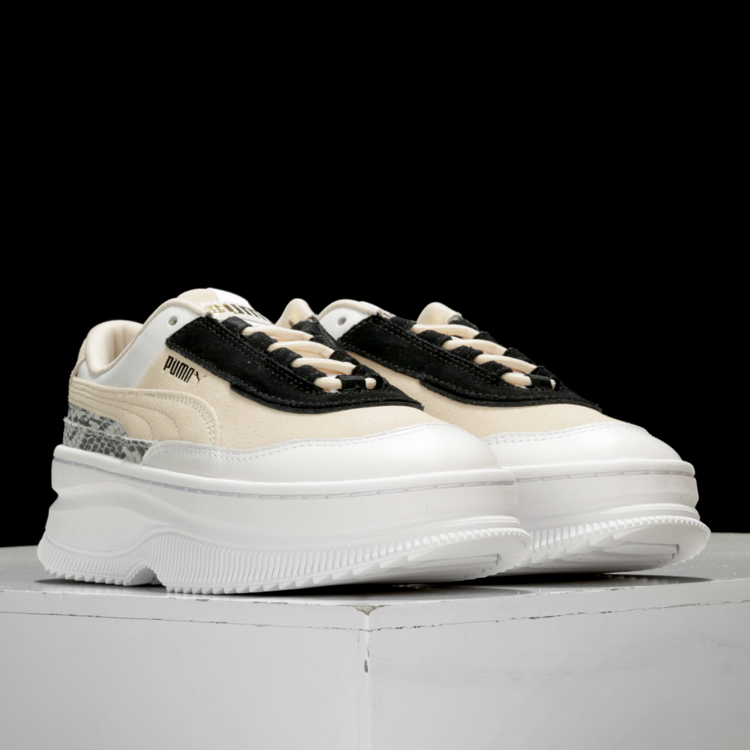 Puma/彪马正品春季新款Deva Reptile Wn's 厚底松糕板鞋371198
