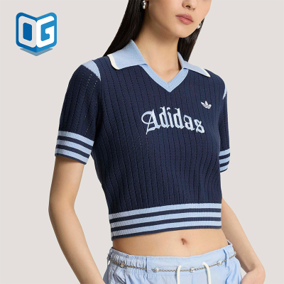 Adidas/阿迪达斯正品三叶草女士运动经典针织短袖POLO衫KT3047