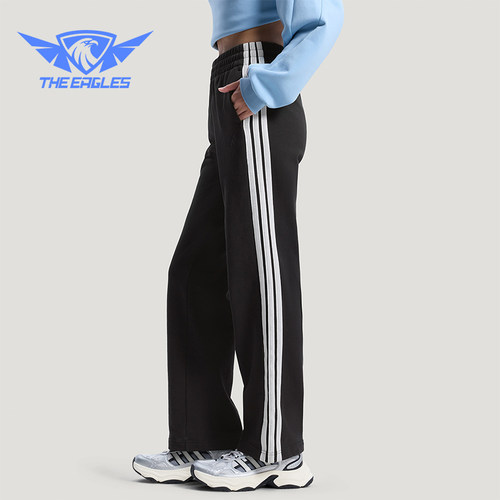 Adidas/阿迪达斯正品2026春季款女士运动松紧腰直筒长裤KS2819