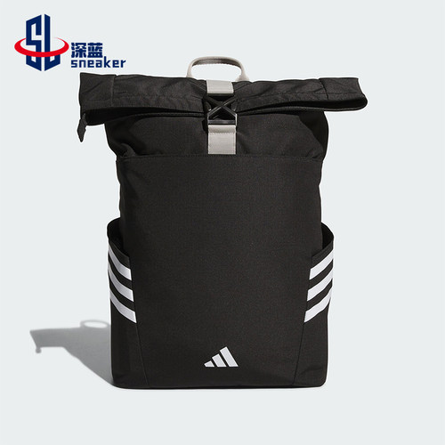 Adidas/阿迪达斯正品ROLL TOP BP男女大容量经典运动双肩包KC0270