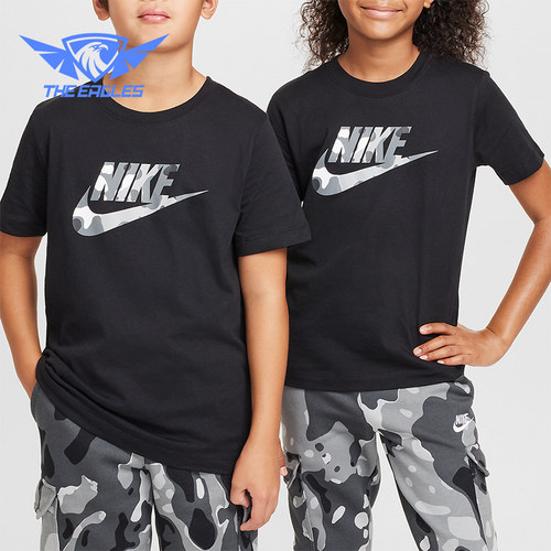 Nike/耐克正品Sportswear大童圆领宽松经典休闲短袖FZ5172-010