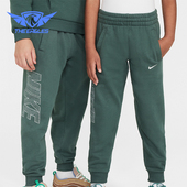 HF4238 Nike 338 款 大童日常针织刺绣束脚长裤 耐克正品 2025冬季