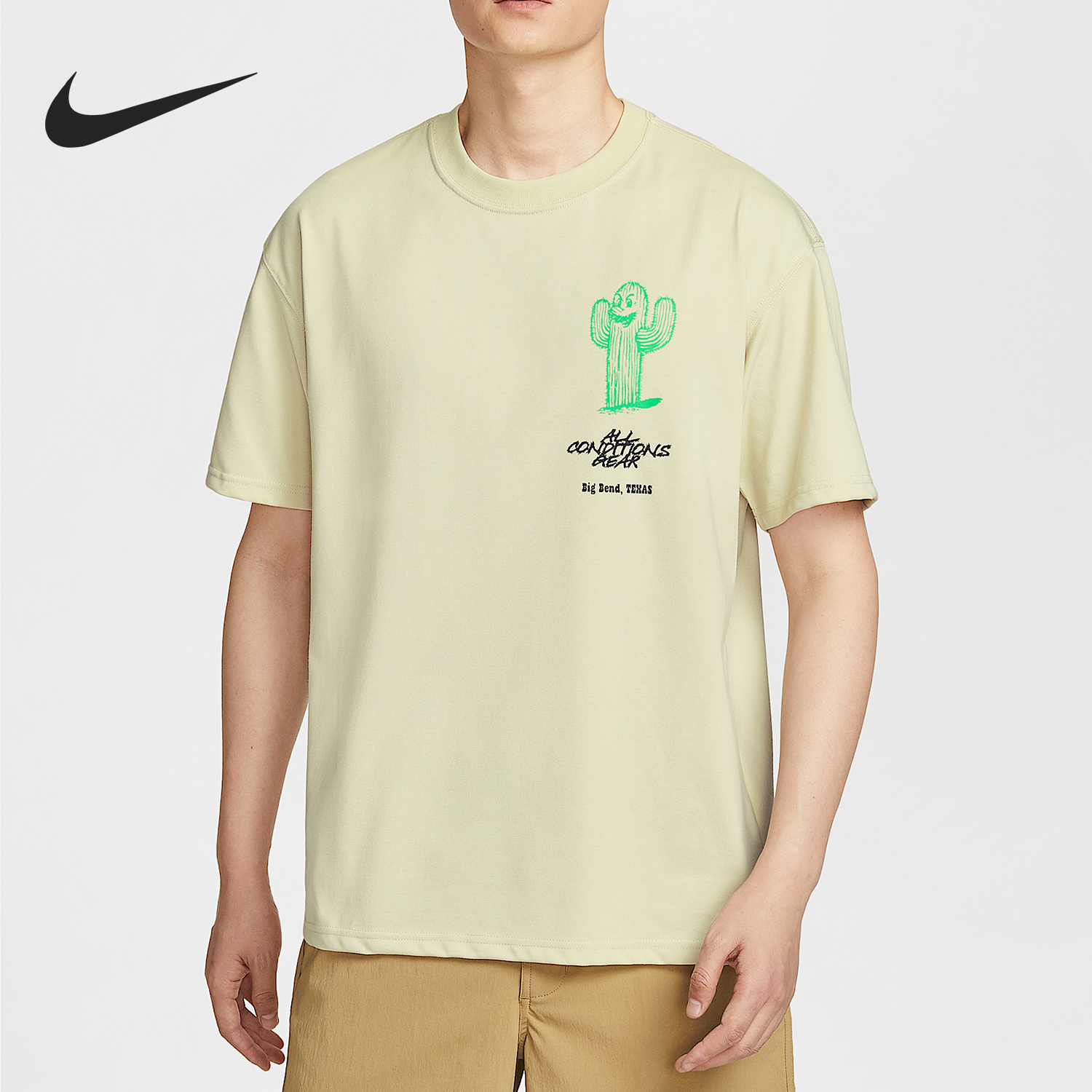 Nike/耐克官方正品2025夏季男士印花圆领潮流透气短袖HV1293-229