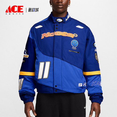 Nike/耐克正品2025秋季款男士耐穿运动赛车印花外套FD2195-455