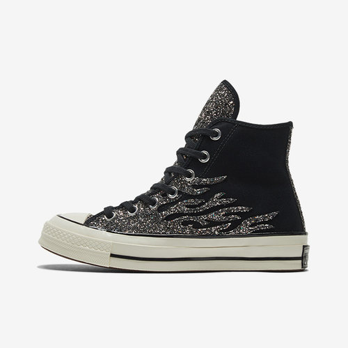 Converse匡威时尚黑色女款高帮休闲帆布鞋女板鞋 569387C