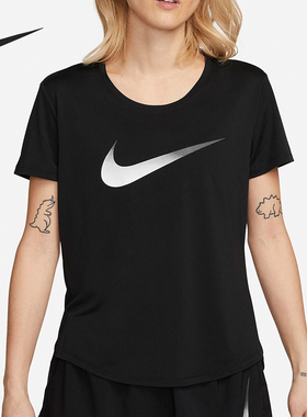 Nike/耐克正品当季新款女士圆领透气健身短袖T恤DX1026-010