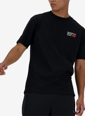 New Balance/NB正品夏季新款男子经典休闲透气短袖T恤MT41908-BK