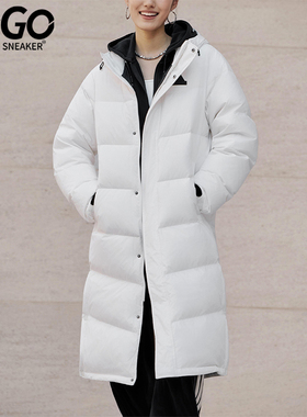 Adidas/阿迪达斯正品2025男女休闲户外运动保暖长款羽绒服KF6745