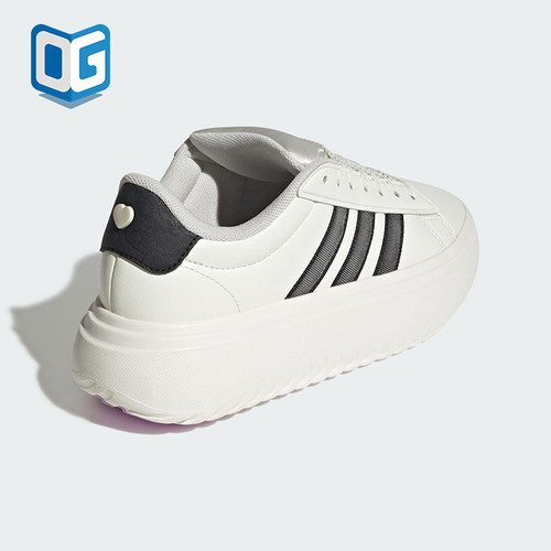 Adidas/阿迪达斯正品2025女士耐磨 网球厚底时尚经典休闲鞋JS1832