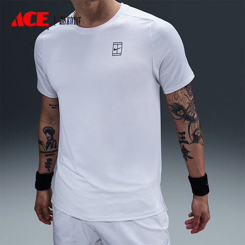 Nike/耐克正品夏季新款男士运动训练网球经典短袖T恤FZ6911-100