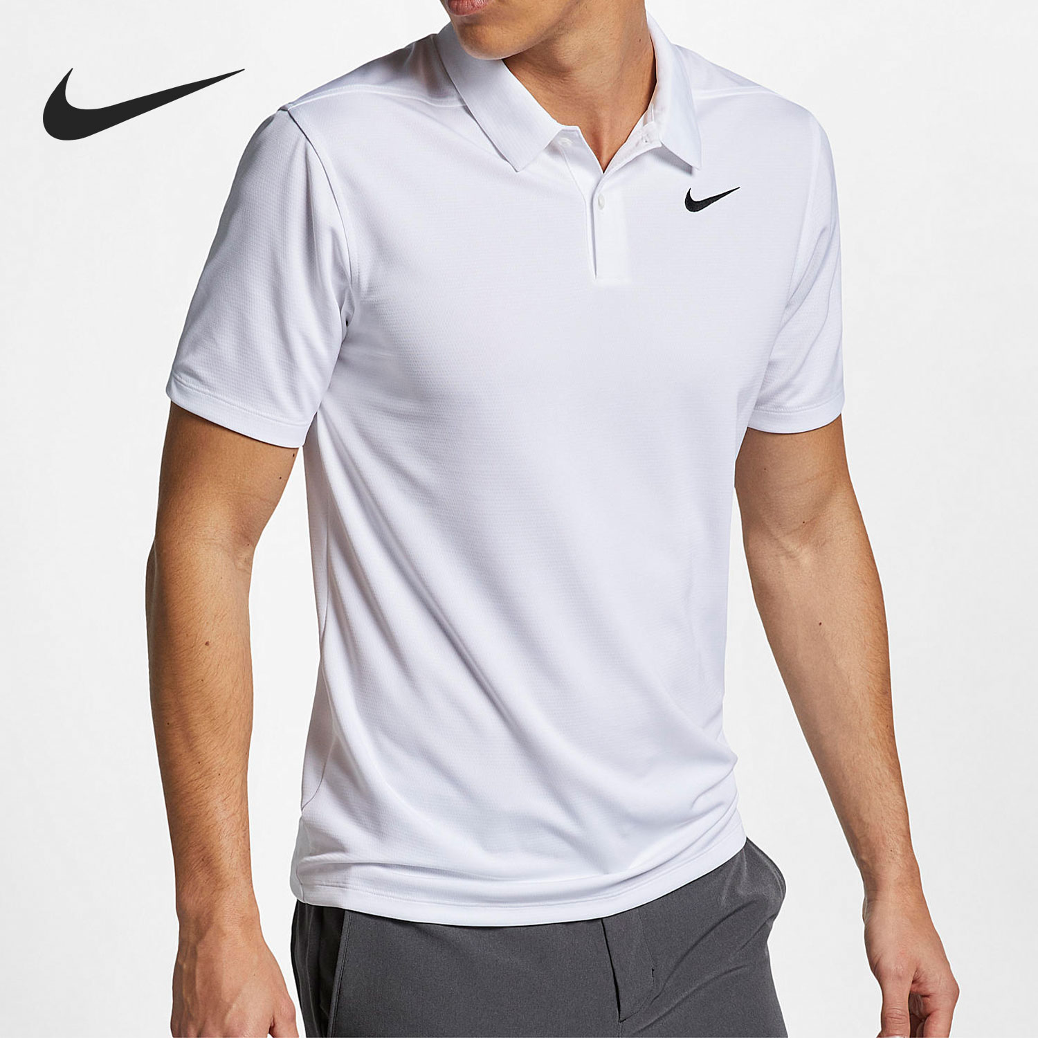 Nike/耐克正品COURT DRI-FIT 高尔夫男子短袖POLO衫 AJ5480-100