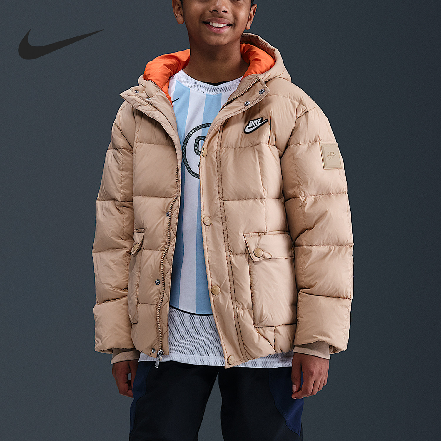 Nike/耐克正品Premium大童宽松轻巧户外运动羽绒服IQ6136-200,童装/婴儿装/亲子装,羽绒服,淘宝优惠券,粉丝福利购,淘宝优惠卷